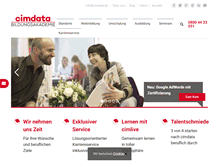 Tablet Screenshot of cimdata.de